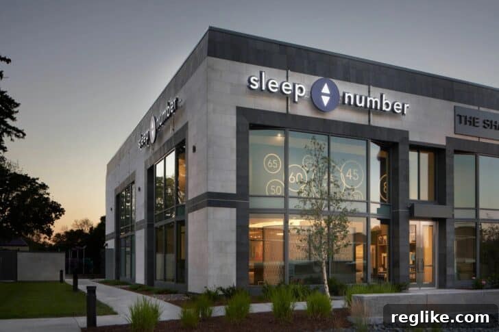 Sleep Number Takes Over Beds.com 2 Exterior view of a Sleep Number bed store, symbolizing corporate presence in the mattress industry