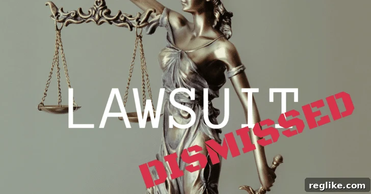 Private Equity Group Drops Lawsuit Over Single Word Error 2 Picture of scales and the word "Lawsuit", with "Dismissed" superimposed