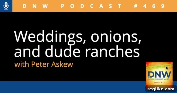 Peeling Back the Layers: Love, Laughter, and Life on the Ranch 2 The text "Weddings, onions, and dude ranches with Peter Askew" on a black background.