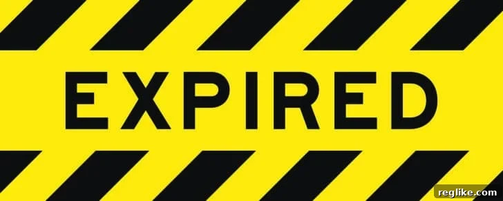 Mining for Expired Domains with Strategic Keywords 2 Yellow and black color with line striped label banner with word expired