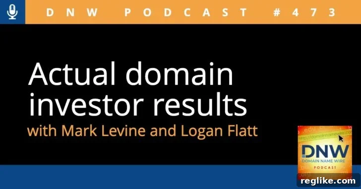Real World Domain Investor Returns DNW Podcast 473 2 Actual Domain Investor Results with Mark Levin and Logan Flatt