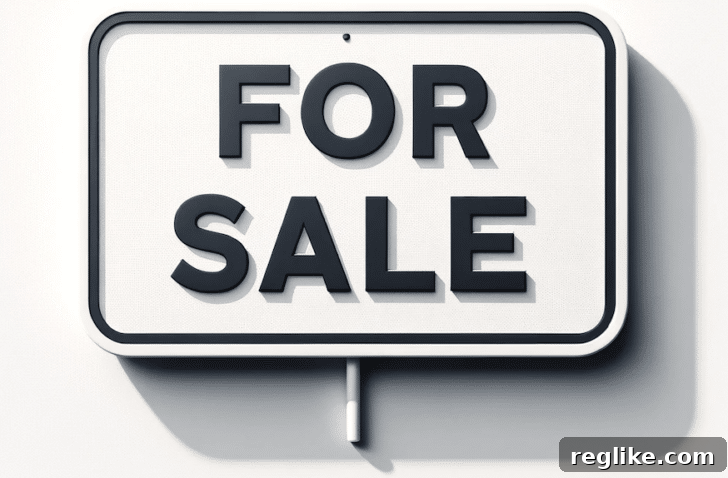 GoDaddy Domain Listing No Afternic Needed 2 A prominent "For Sale" sign signaling opportunity for domain investors