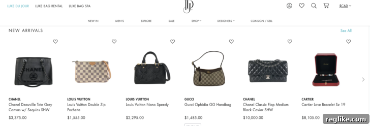 Luxe Du Jour Snags Premium Domain, Saving Big 2 Screenshot of ldj.com