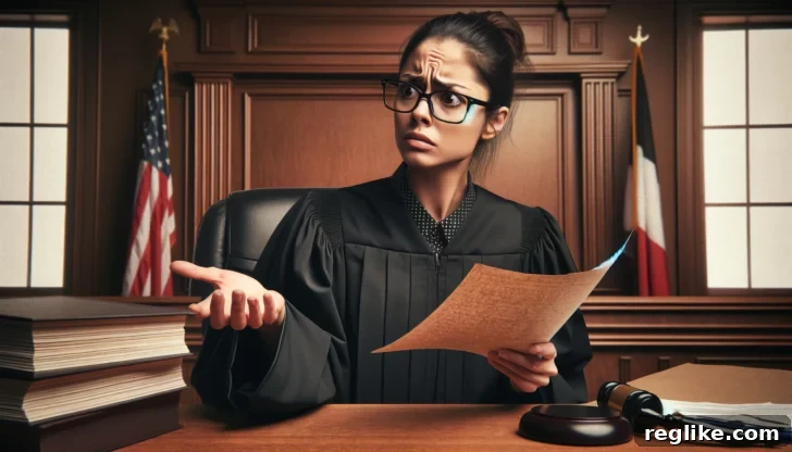 Gish Gallop in Cybersquatting Lawsuits 2 A confused judge holding a paper