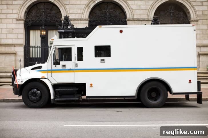 Armored Car Firm Battles for Digital Domain 2 An armored truck outside a bank
