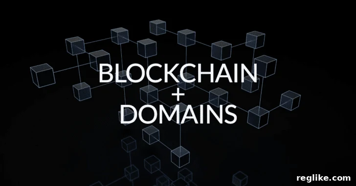 Blockchain Domains Dispelling the Hype Charting the Future 2 Blockchain + Domains written over a diagram of connected blocks