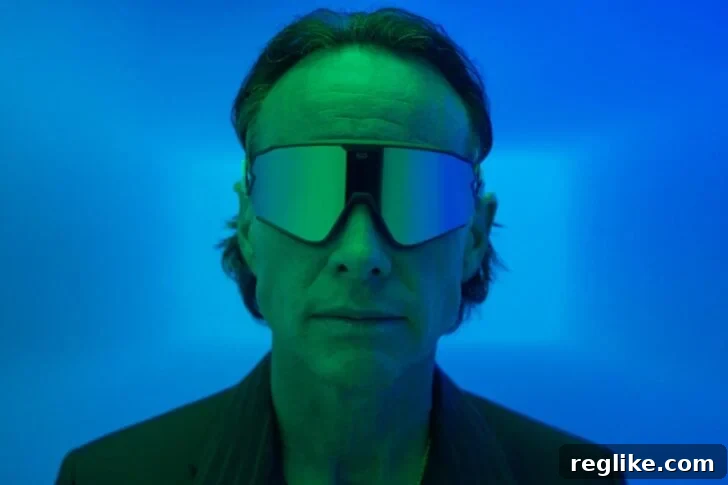 GoDaddy Showcases Airo in Super Bowl Commercial 2 Actor Walton Goggins wearing Goggins Goggle Glasses in a GoDaddy Super Bowl ad
