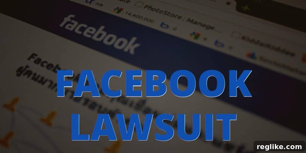 Ex-35.com Registrar Challenges Meta's Cybersquatting Ruling 2 Image of Facebook with the words "Facebook Lawsuit" superimposed