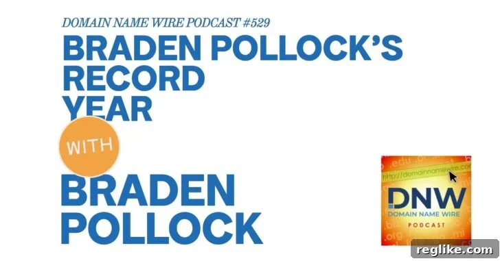 Braden Pollock's Best Year Yet: DNW Podcast 2 Braden Pollock Podcast: Domain Sales Success Strategies