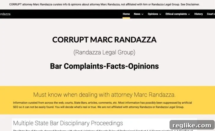 Screenshot of CorruptRandazza.com