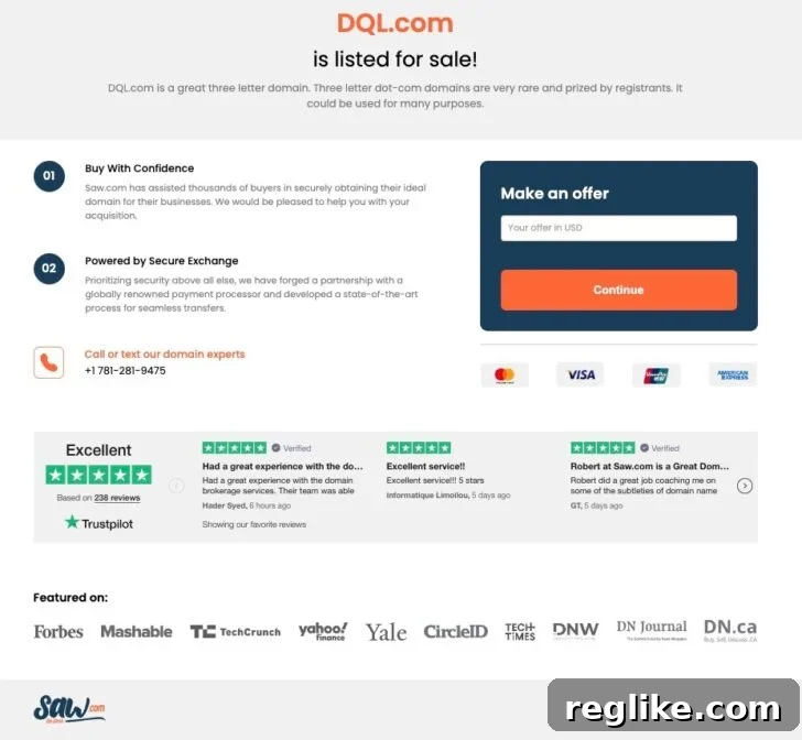 Saw.com Unlocks Next-Level Sales Lander Customization 3 Saw.com domain landing page after customizations - enhanced, professional design