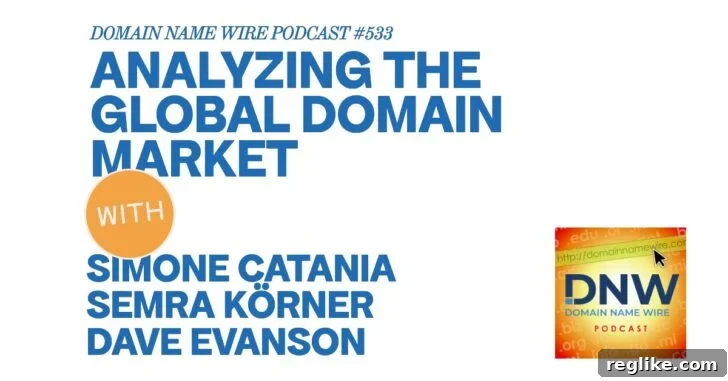 Analyzing the Global Domain Market - Podcast Graphic