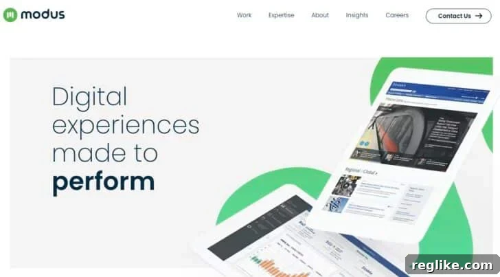 Domain Evolution: Charting a New Course 2 Modus changed its domain name after outgrowing the original one.