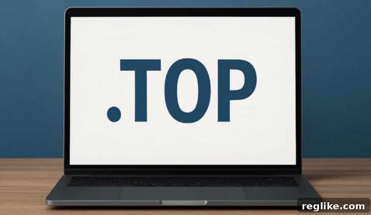 Top Registry Settles ICANN Contract Violations 2 Laptop screen showing a domain name