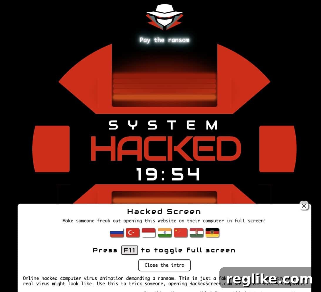 Malaysian Rewards Company Sues After Domain Heist 2 Fake hacking notice
