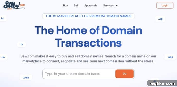 Saw.com Redesigns Site, Powers Up Marketplace Search 2 Saw.com's home page with search box