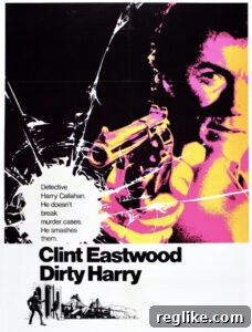 Dirty Harry movie poster featuring Clint Eastwood