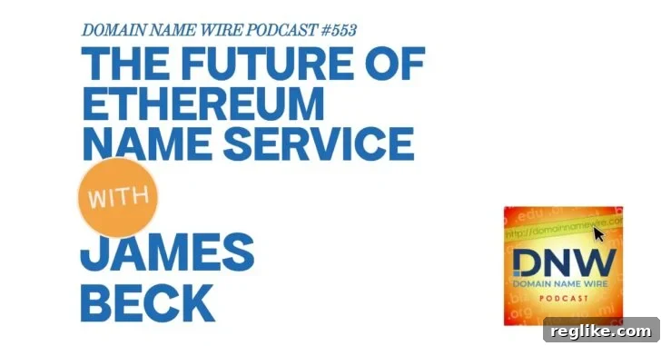 Ethereum Name Service podcast graphic