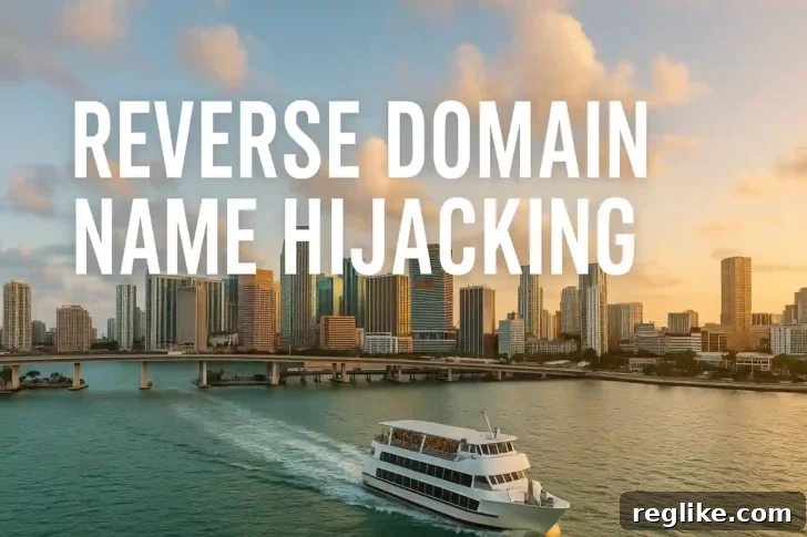 sunset cruise with reverse domain name hijacking