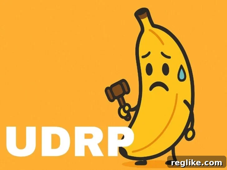 Nano Banana Domain Stuns Google in Cybersquatting Verdict 2 sad cartoon banana holding gavel