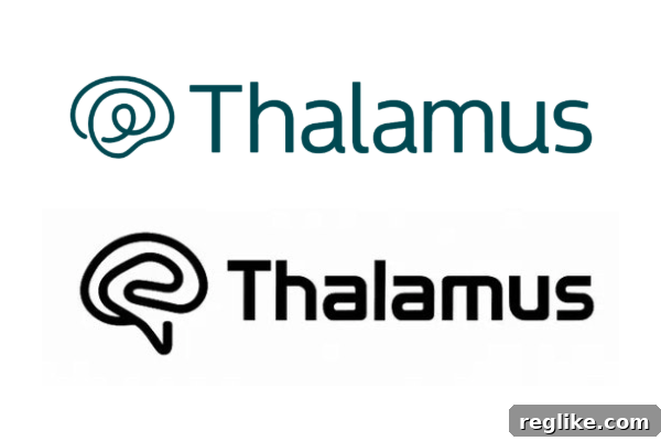 Logo Lookalike Sparks Cybersquatting Lawsuit Against Atom 2 Comparison of Thalamus medical platform logo and thalamus.com domain listing logo highlighting alleged visual similarities and potential for confusion.