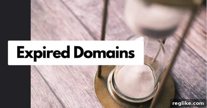 Half Million Dollars in New Expired Domain Sales 2 Hourglass running out of time, symbolizing the transient nature of expired domain availability.