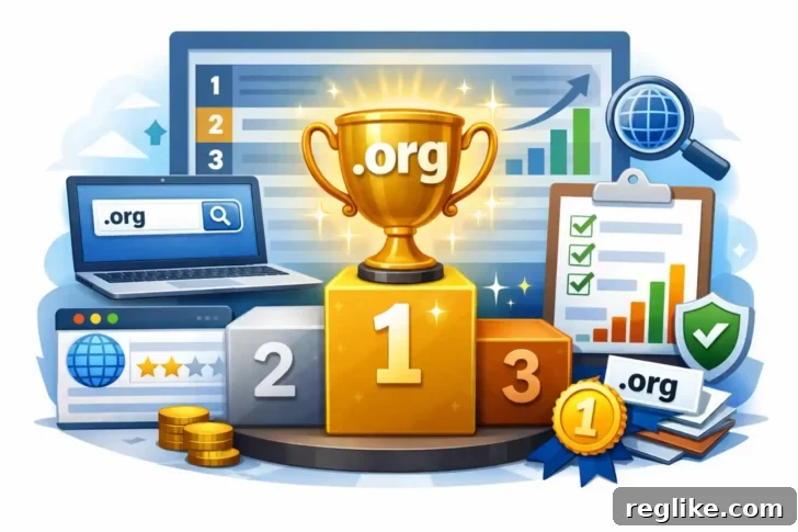 Navigating the Landscape of .org Domain Registrars 2 A visual representation of the .org domain market share among top registrars.