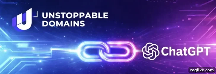 Integrating ChatGPT with Unstoppable Domains 2 Unstoppable Domains and ChatGPT logos