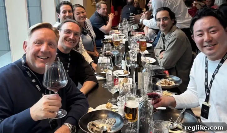 People having dinner at Old Trafford Stadium
