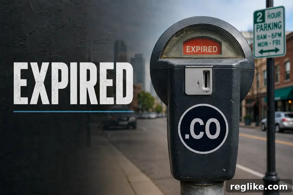 An expired parking meter