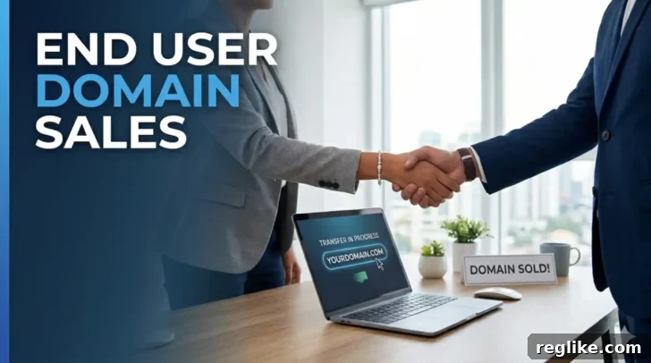 16 Domain Names Purchased by End Users 2 People shaking hands